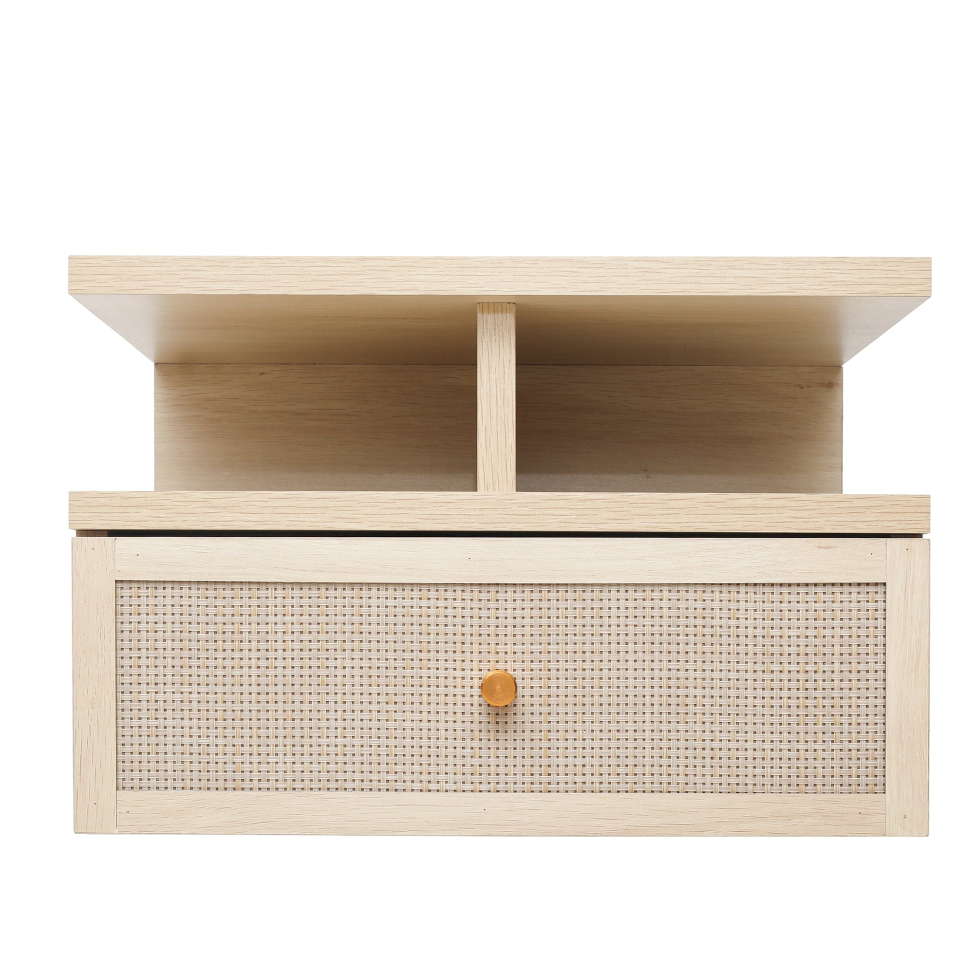 Resenkos Wall Hanging Decorative End Table, Rattan Stand, Easy Assembly, Suitable for Living Room, Study, Bedroom, Natural Resenkos Wall Hanging Decorative End Table, Rattan Stand, Easy Assembly, Suitable for Living Room, Study, Bedroom, Natural