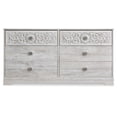 thumbnail image 4 of Signature Design by Ashley Casual Paxberry 6 Drawer Dresser, Whitewash, 4 of 6