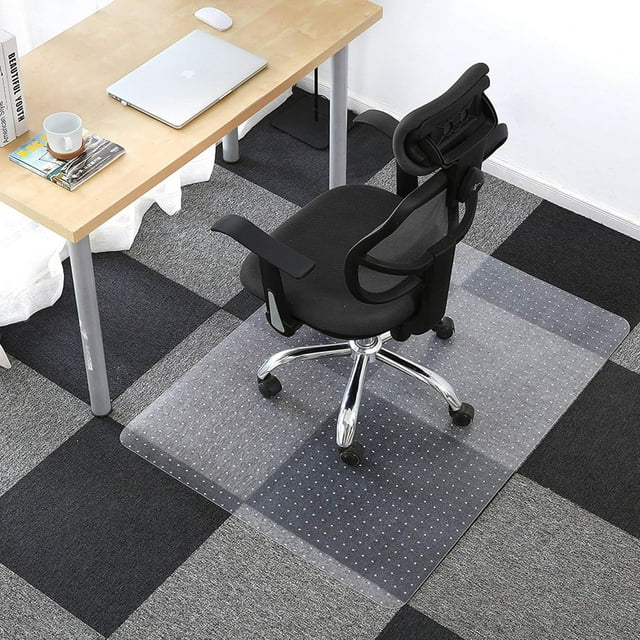 TEMOGU-Chair-Mat-Carpet, Desk-Mat-Rectangular, Desk Chair Mat, Office Rectangular Chair Mat for Carpet, Easy to Be Expanded, 90 x 120 cm/36 x 48 inch