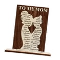thumbnail image 4 of Regalos del Día de la Madre de la Hija Placa de Madera Grabado Día de la Madre Artesanía de Madera Regalos Únicos para el Día de la Madre para la Sala, 4 of 8