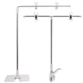 thumbnail image 1 of 2pcs Poster Display Stand Stainless Steel L Shape Retractable Advertising Display Stand, 1 of 9
