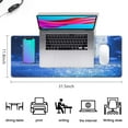 thumbnail image 2 of Upgrade Your Gaming Setup: Large SciFi Space Moon Gaming Mouse Pad, Stitched Edges, Anti-Slip Base, Extended Keyboard Mouse Mat for Intense Gaming, Home Office Use, 31.5x11.8 Inch, 2 of 7