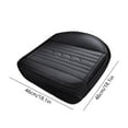 thumbnail image 3 of Leather Car Seat Cushion All-Season Breathable Cover - Fully Enclosed Cooling Gel Seat Pad with Ventilated Design Universal Fit(Black/A), 3 of 6