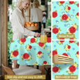 thumbnail image 5 of Pioneer Flower Floral Print Pattern Round Tablecloth 60 X 60 Inch, Wrinkle Resistant Wipeable Table Cloth for Kitchen Dining Picnic Patio Party, 5 of 6