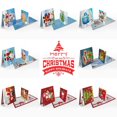 thumbnail image 2 of ZHAOCHENG Tarjetas de felicitación navideñas, 8 paquetes de pintura de diamantes 5D Tarjeta de felicitación navideña para Navidad (D) - Campanas navideñas, renos, muñecos de nieve, tarjetas y sobres d, 2 of 5