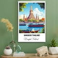 thumbnail image 2 of Bangkok Thailand Travel Art Canvas – Modern Wall Art Inspired by Bangkok Thailand Canvas – Great Gift for Travel Lovers – Ready to Hang, 2 of 5