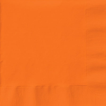 Creative Expressions Luncheon Napkins 24-Pack, Sunkissed Orange