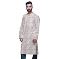 thumbnail image 4 of Atasi Indian Long Kurta for Mens Summer Wear Cotton Poplin Wedding Kurta Shirt, 4 of 7