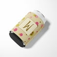 thumbnail image 3 of Letter W Initial Monogram - Tan Dots Can or Bottle Hugger, 3 of 5