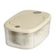 thumbnail image 1 of Contenedor de almacenamiento de arroz oso de fresa gran capacidad grado alimenticio blanco crema S, 1 of 10