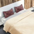 thumbnail image 5 of Yayeee Pillowcase Standard Size Set of 2 Satin Wrinkle Resistant Pillow Case, Circular Gold Pattern, 5 of 8