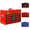 Red+Black, variant on ARTMAN 20" Portable 4-Drawer Metal Tool Box with Drawers,Tool Storage Portable Case for Garage Workshop Repair Shop