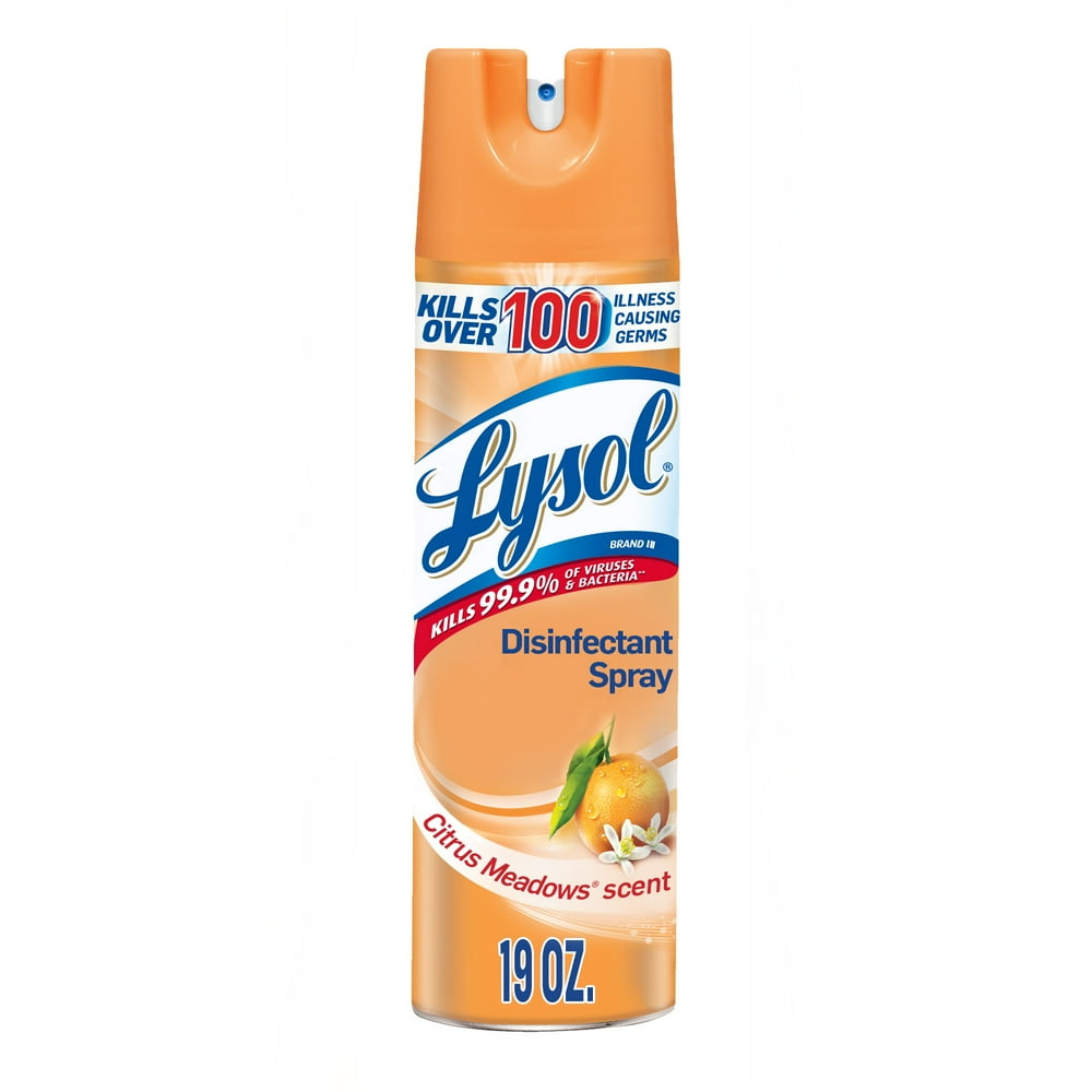 Lysol Disinfectant Spray, Citrus Meadows, 19oz, Tested and Proven to Kill COVID19 Virus