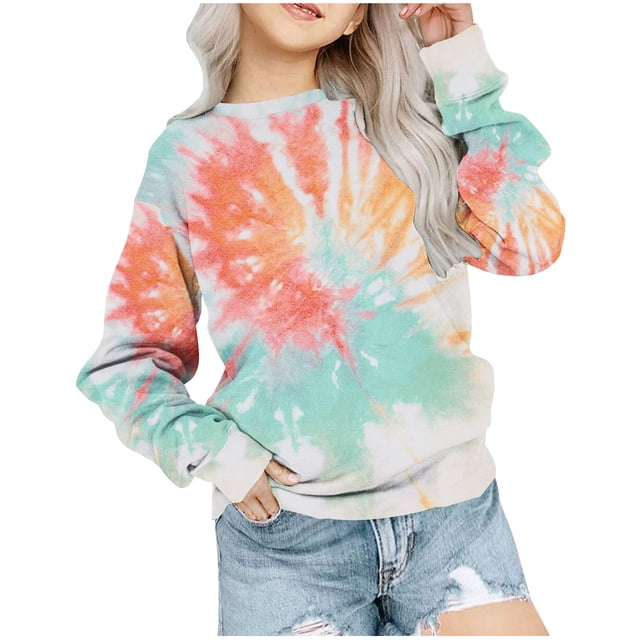 Yuyuzo Chandails en Molleton pour Filles Tout-Petits Col Rond Manches Longues Décontracté Confortable Bloc de Couleur Pull d'Automne pour Bébé Fille