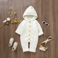 thumbnail image 5 of Sngxgn Long Sleeve Onsies for Baby Girls' Bodysuits Ribbed Fall Baby Girl Romper Undershirt(Beige,68), 5 of 9