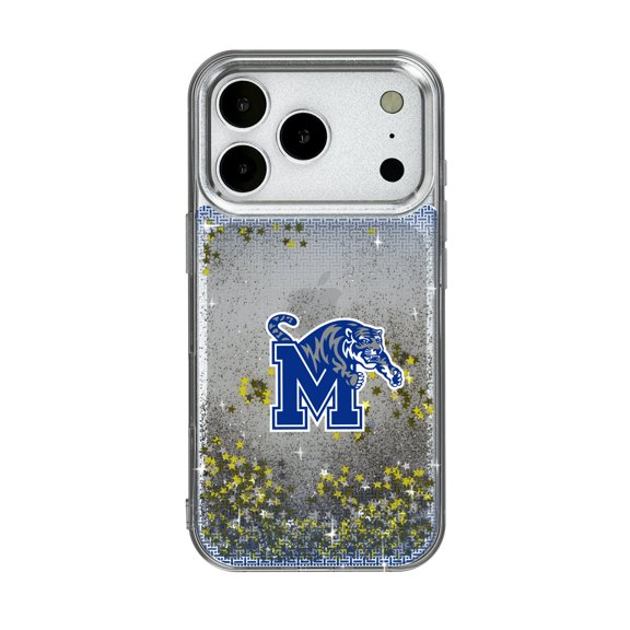 Memphis Tigers Linen Logo iPhone Glitter Case