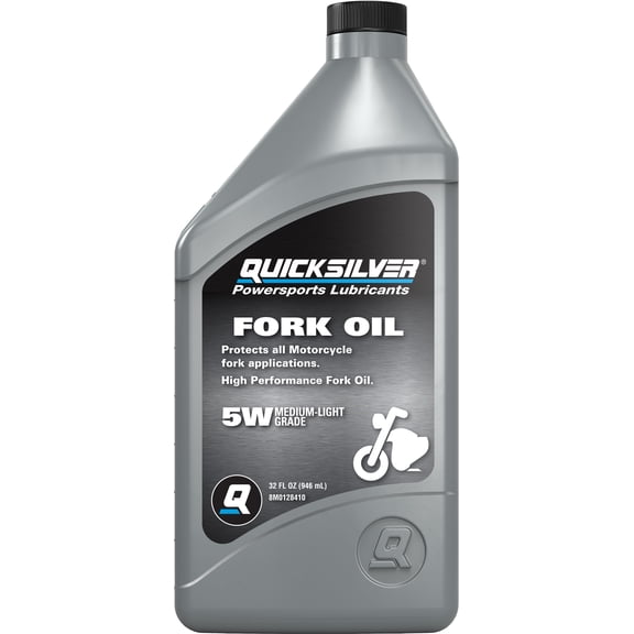 Quicksilver 8M0128410 Motorcycle Fork Oil, 1 Qt.