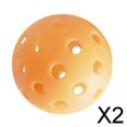 thumbnail image 1 of 2x Pelota de Pickleball, Pelota de Juguete de Práctica, Duradera, Ligera, 74mm, Pelotas Profesionales de Pickleball, Accesorios de Pickleball para Jug 2 piezas, 1 of 7