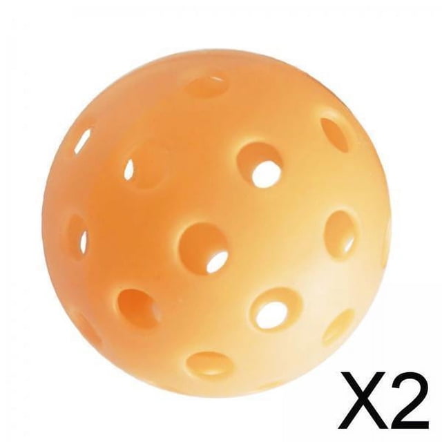 2x Pelota de Pickleball, Pelota de Juguete de Práctica, Duradera, Ligera, 74mm, Pelotas Profesionales de Pickleball, Accesorios de Pickleball para Jug 2 piezas