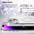 thumbnail image 2 of for iPhone 15 Plus Bling Case Women Girls Luxury Gradient Glitter Diamond Case Sparkle Rhinestone Camera Lens Protection Soft Silicone Shockproof Cover for iPhone 15 Plus 6.7 inch, Silver, 2 of 12