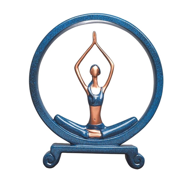 Estatua de figura de yoga, figura decorativa, decoración de mesa para sala de estar y dormitorio.