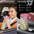 thumbnail image 5 of 30oz Handheld Travel Tumbler with Handle – Double Wall Stainless Steel Insulated Cup, Flip Straw Lid, Leak-Proof & BPA-Free for Hot and Cold Drinks – Durable Coffee & Juice Mug Pink, 5 of 7