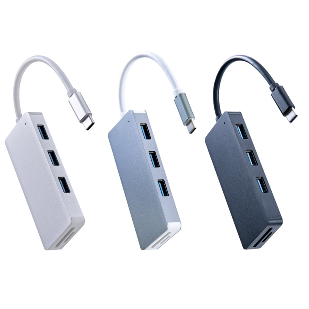 OULII 1Pcs 5-in-1 Design USB Hub for PC with USB 3.0 Ports for Users of XPS13