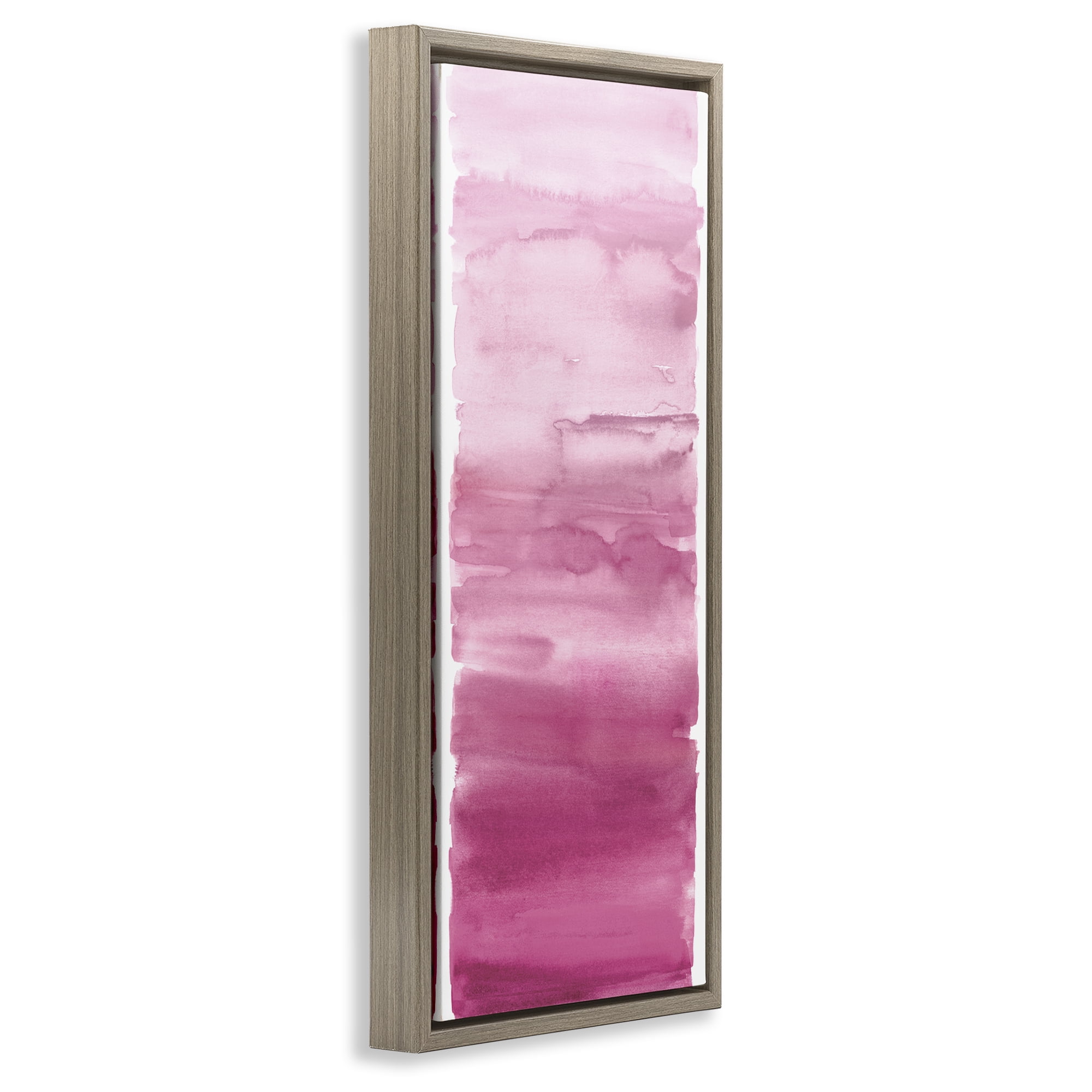 Stupell Industries Blush Blend Gradient Brown Framed Floater Canvas Wall Art, design by Allie Corbin