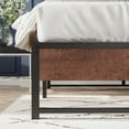 thumbnail image 4 of Amolife Twin Size Metal Platform Bed Frame with Wooden Board & Storage, No Box Spring Needed, Black, 4 of 11