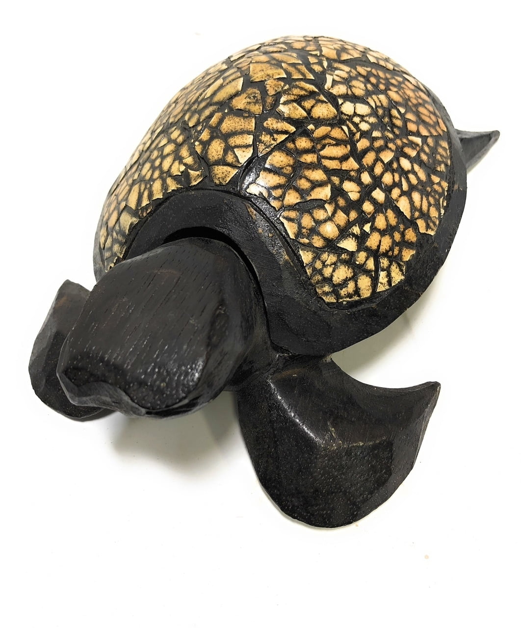 Turtle Ashtray 7" X 6" Wooden Keepsake Box nmk22011m