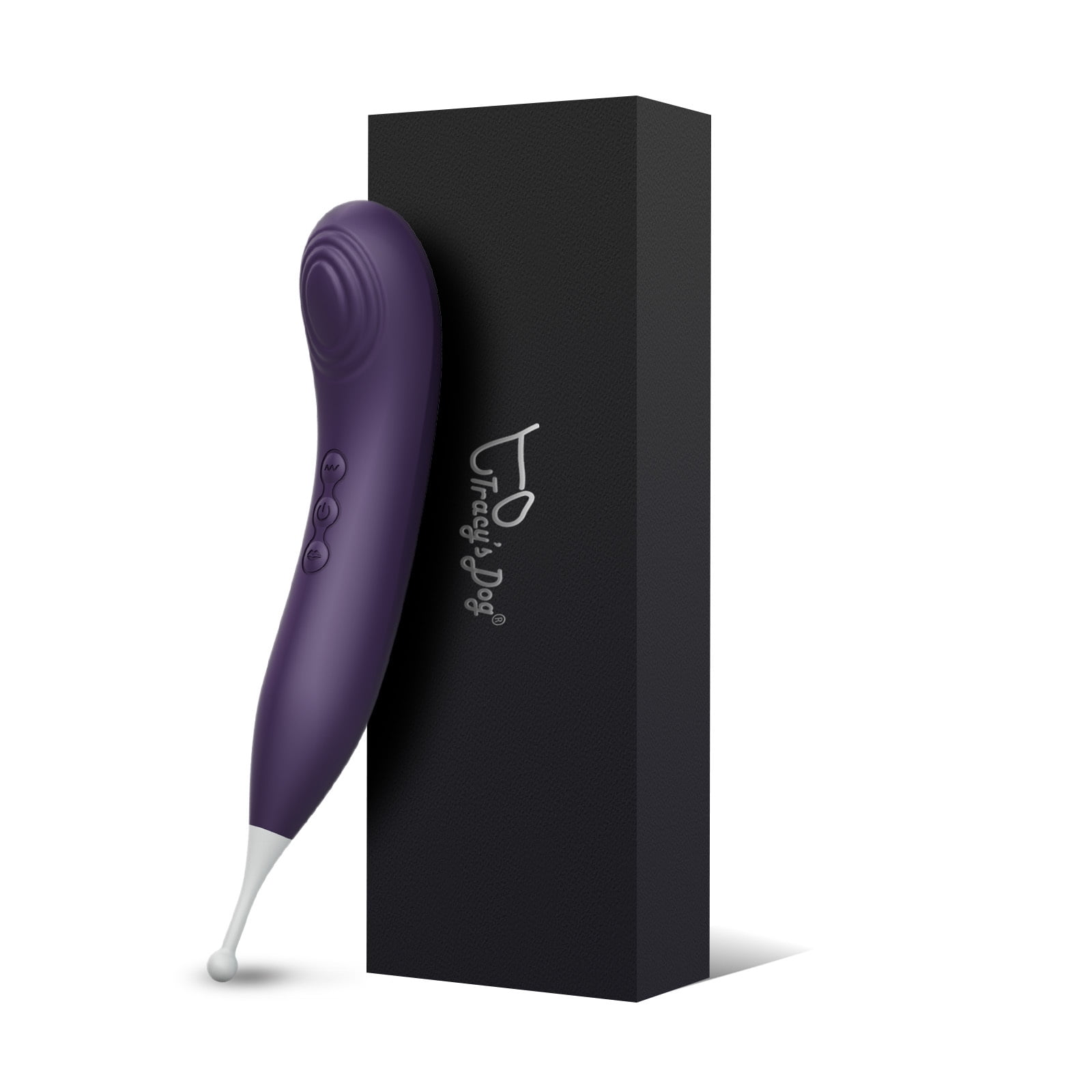 Tracy's Dog G-Spot Clitoral Vibrator Orgasm Pen, Nipple Stimulator Flapping Masturbator with 7 Vibrations & 7 Pulsation Patterns, Adult Sex Toys for Women, Purple
