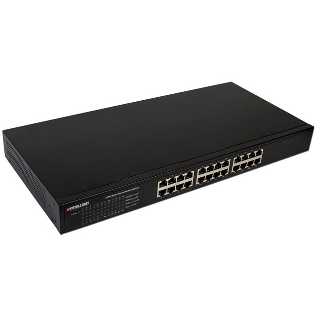 Switch INTELLINET Gigabit de 24 Puertos 10/100/1000 Mbps, para INTELLINET NETWORK SOLUTIONS 524162