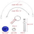 thumbnail image 4 of Unique Bargains 2 Set Red Universal Car Hood Pin Kit Hood Pin Lock Latch Catch Set Aluminum Alloy, 4 of 9