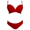 thumbnail image 1 of Traje de Baño Ocean Pacific para Mujer Bikini, Top con Varilla, Tirante Delgado Rojo Talla EG 2 Piezas, 1 of 4