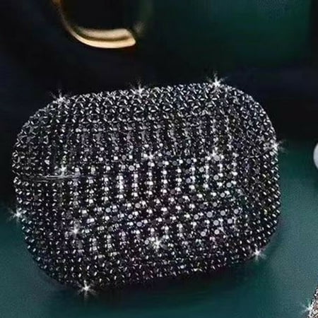 Crystal Protective AirPod Case For Airpods Pro 2019 Bling Glitter Diamond Sparkly Shockproof Wireless Charging Drop Proof Protection Case  Black price history on PriceWatchPro