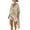 *Khaki, variant on VBVC Women's 2 Piece Cotton Loungewear Set,Batwing Sleeve Cardigan and Drawstring Shorts For Women,Ladies Casual Summer Outfit with Pockets,Black,S-3XL