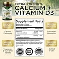 Calcium 1200 mg with Vitamin D3, Dietary Supplement for Bone and Teeth
