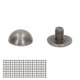 thumbnail image 3 of 8mm 100 juegos de remaches de cuero Kit portátil pequeño redondo forma de seta aleación dura galvanizado decorativo remaches de cuero gris plateado, 3 of 5