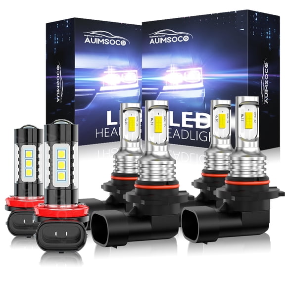 For 2008 Nissan Maxima Combo LED Headlight High Low Beam Fog Lights Bulbs Kits