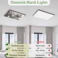 thumbnail image 5 of Black Marble Magnetic Fluorescent Light Covers for Ceiling Lights 2x4Ft, Retro Chic Abstract Mottled Texture Art Office Classroom Kitchen Drop Ceiling Light Covers Lighting Filters Shade Panel 2Packs, 5 of 9
