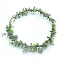 thumbnail image 3 of Diadema de hoja verde de novia Diadema de guirnalda hecha a mano para mujer Dama Mujer, 3 of 7