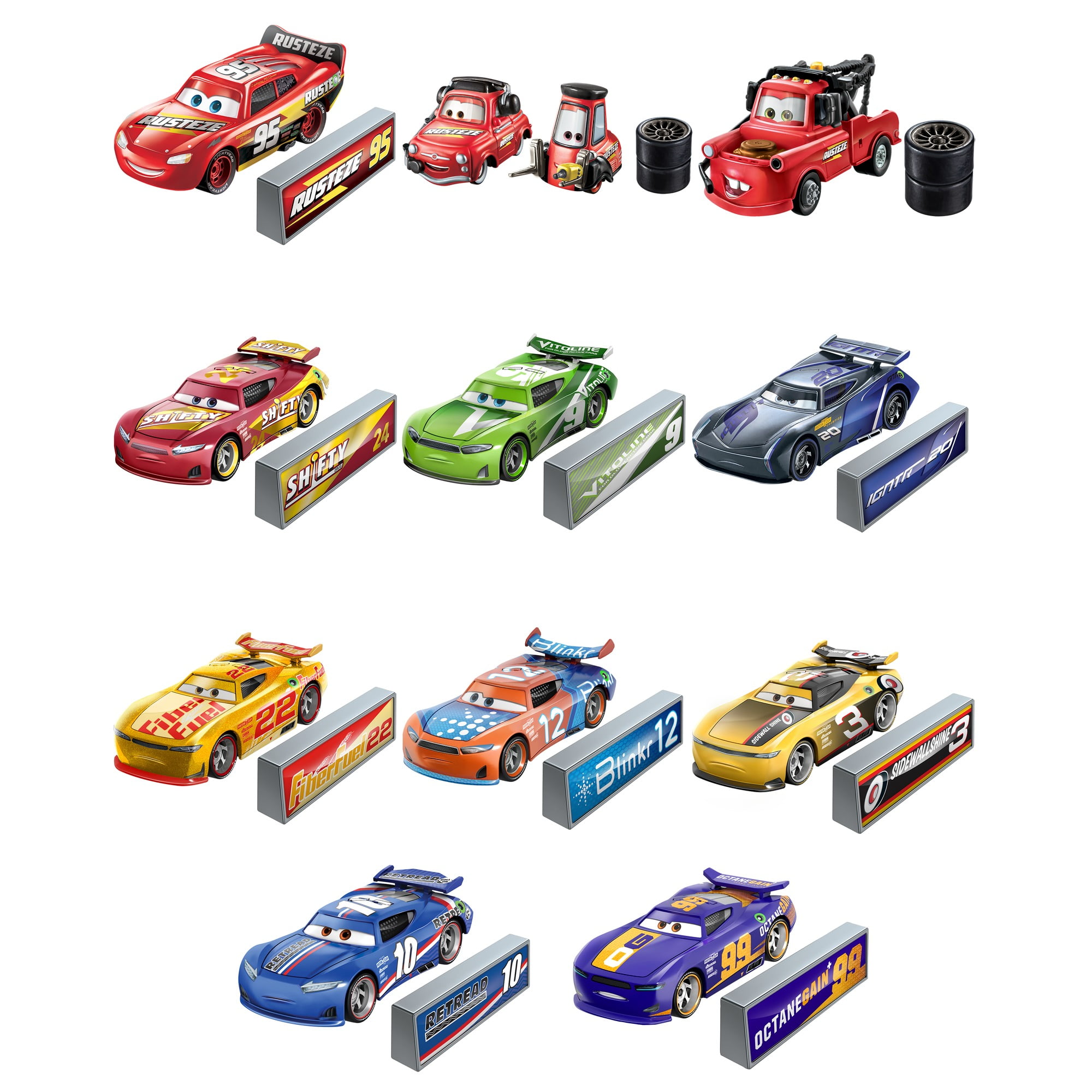 Disney Pixar Cars Cars Nascar Through The Years Diecast Car 5Pack