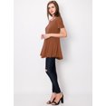 thumbnail image 4 of Made by Johnny Women's Tunic Top Casual T Shirt for Leggings S-5XL Plus Size XXL RUST, 4 of 6