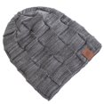 thumbnail image 3 of Gran oferta de gorros de invierno para mujer, gorro cálido holgado a la moda, gorro tejido con diseño de colores mezclados Multicolor para mujer, 3 of 5