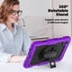 thumbnail image 5 of Funda para Samsung Galaxy Tab A9 8.7'' 2023 (SM-X110/X115/X117), Funda Protectora Resistente a Golpes con Protector de Pantalla, Soporte Giratorio de 360°, Correa para Mano/Hombro y Soporte para, 5 of 9