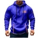 thumbnail image 2 of Sudadera con capucha para hombre, con estampado de bolsillo, media cremallera, cordón ajustable, informal, deportiva, de manga larga, blusa de poliéster, 2 of 5