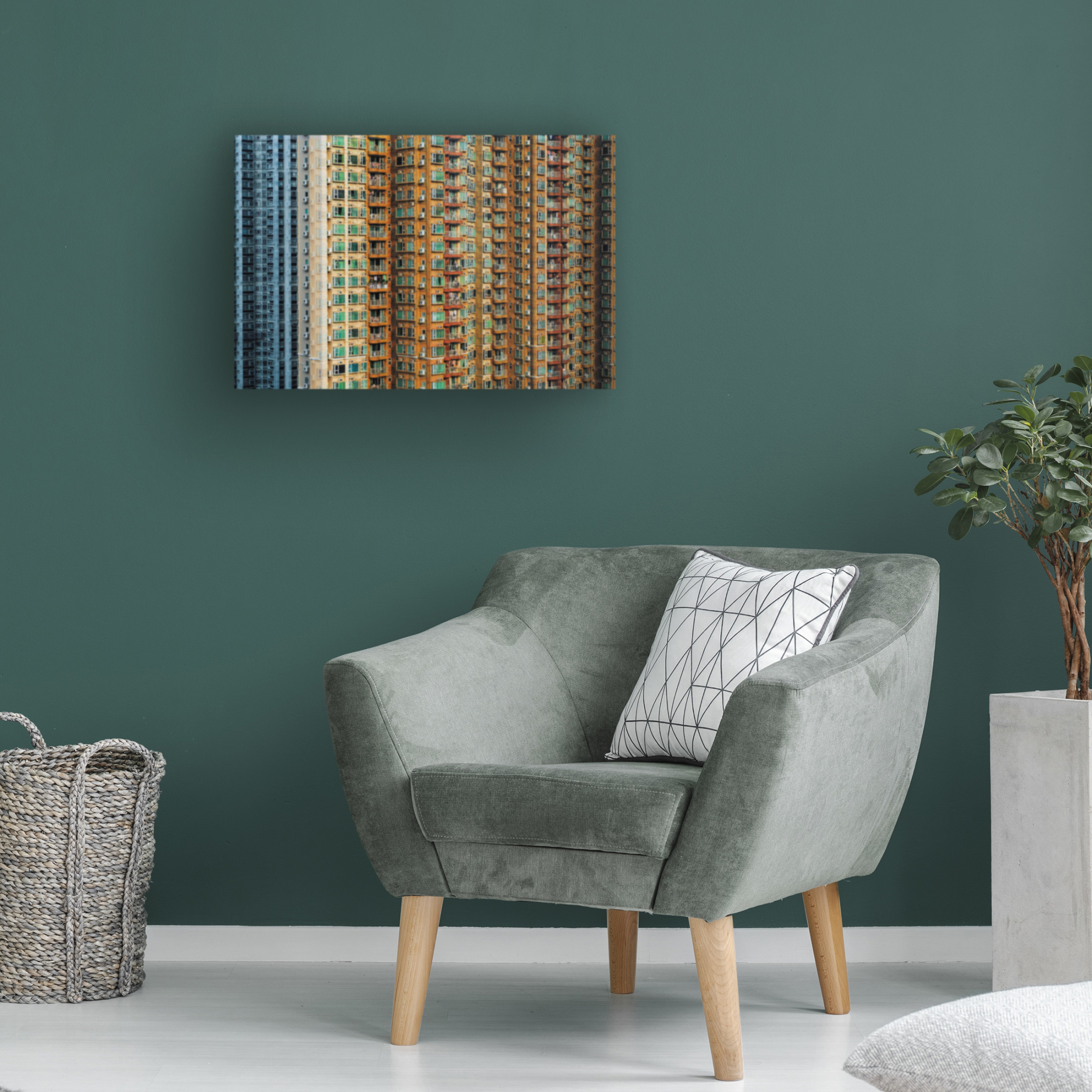 Trademark Fine Art Jonathan Lai Claustrophobic Hk Canvas Wall Art
