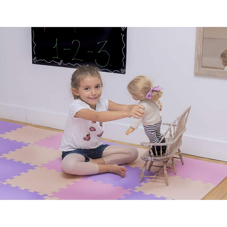 Effen groene schuimrubberen puzzelmat • Kinder World