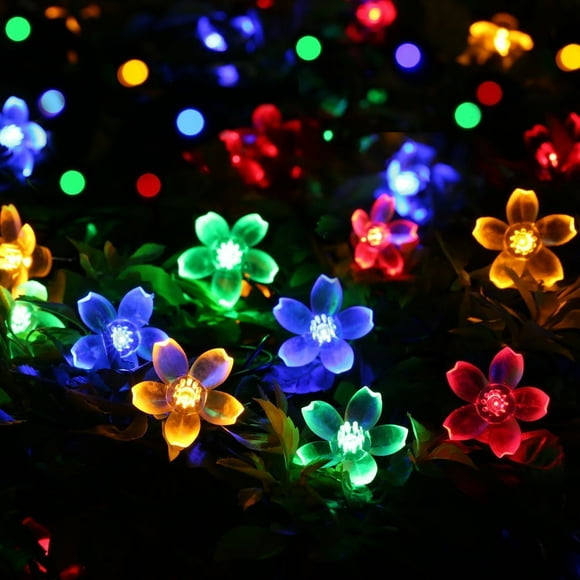 AWART Easter Fairy Lights Flower String Lights 100LED 8 Flash Modes Cherry Blossom Light Waterproof Indoor Decoration for Camping, Garden Fence, Tree, Birthday, Wedding Party, Bedroom