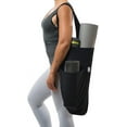 thumbnail image 4 of Yogiii Yoga Mat Bag | The Original YogiiiTote | Yoga Mat Tote Sling Carrier with Large Side Pocket & Zipper Pocket | Fits Most Size Mats (Obsidian Black), 4 of 6